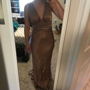 Brand New Silk Open Back Dress